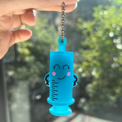 Ampoule Bottle Opener Keychain Syringe-Shaped Cutter Nurse Doctor Ampoule Bottle Opener Aid Medication Vial Breaker Tool