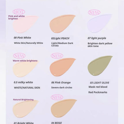 Girlscrush Liquid Concealer Facial Brightening Velvet Sunscreen Mark Expand Moisture Skin Application Holding Makeup