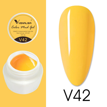 VENALISA Color Mud Gel Pure DIY Nail Art Design UV Gel Polish Professional Manicure Varnishes for Quality Artistry