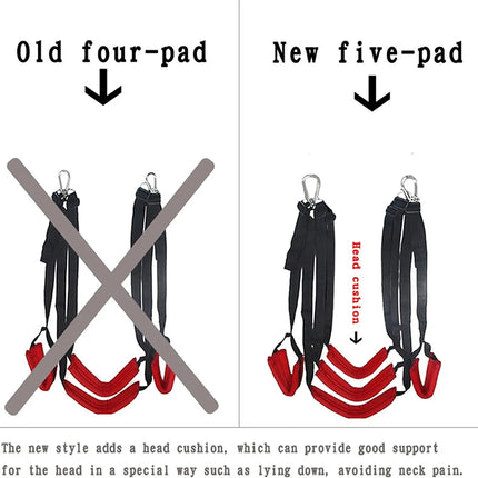 BDSM Sex Swing for Adult Toys, Upgraded Heavy Duty 360° Spinning Sex Swings with Adjustable Sex Sling for Both Ceiling & Door Mount Options, Adult Swing for Bedroom Couples Sex Toys