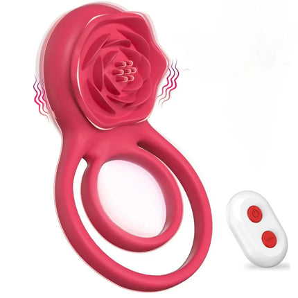 Powerful Cockring Vibrator Clitoris Stimulation Delay Ejaculation Remote Control Cock Ring Penis Ring Adults Sex Toy for Couple