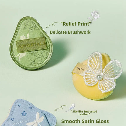Artist Series Mini Finger Sponge Waterdrop Shape Peach Shape Hydrophilic Polyurethane Dry Sponge for Makeup Application