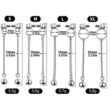 QKKQ Stainless Steel Chest Clamp Breast Bondage Nipples Pleasure Wearable Erotic Bra Nipple Stimulation For Women Sexy Tools