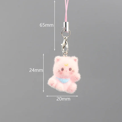 Fluffy Alpaca Elk Capybara Animal Keychains Resin Cartoon Lovely Funny Garlic Goose 3D Doll Pendant Bag Box Car Key Ring Jewelry