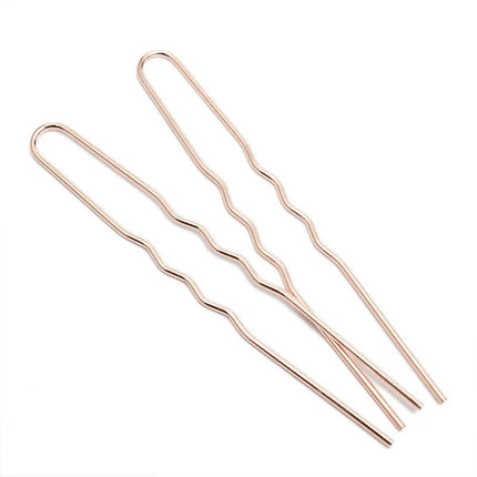 50pcs Women Girls U Shaped Hairpins Base Bun Metal Hairdressing Bobby Bridal Pin Barrette Salon Hair Styling Tools U Clips 7cm