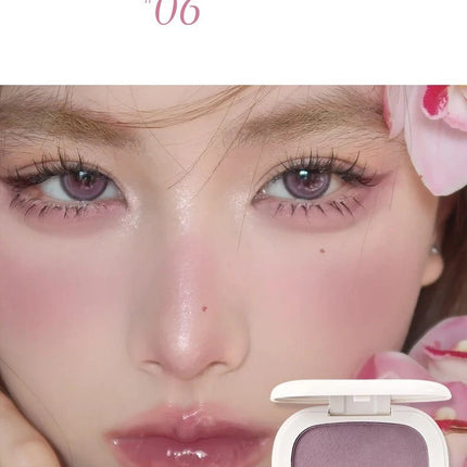 Single Color Blush Silky Texture High Color No Powder Feeling Low Saturation Long-lasting Natural Matte Blush Cream Face Makeup