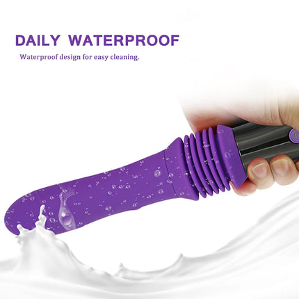 Wireless Remote Control Telescopic Cannon Machine, Women's Pull-out Vibration Massage Orgasm Masturbation Device, Adult Sex Toy