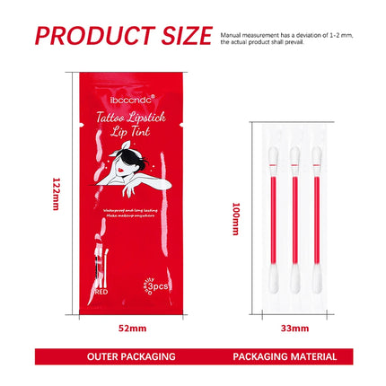 New Cotton Swab Lip Gloss Tattoo Lipstick Velvety Waterproof Matte Lip Gloss Portable Lip gloss Women Use Of Vacation Tourism