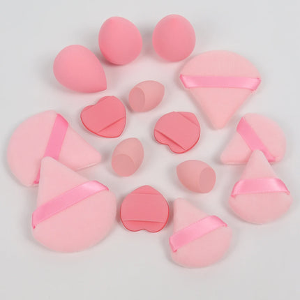 Multi Effect 15 Piece Set 3 Loose Powder Puffs&3 Mini Loose Powder Puffs&3 Medium-Sized Eggs&3 Mini Eggs&3 Air Cushions. Founda