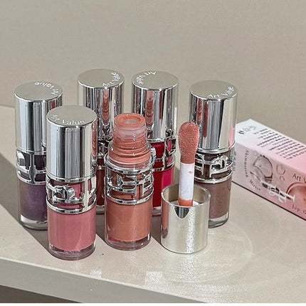 Transparent Moisturizing Lip Gloss Hydrating Drying Lips Mirror Lipstick Makeup Crystal Lip Oil Mirror Lip Glaze Tinted Plumper
