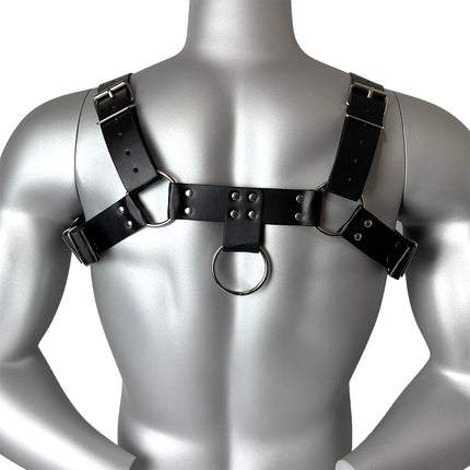 Fashion Men Leather Chest Harness Lingerie Adjustable Leather Body Bondage Strap Punk Club Costume Clothing Accessories
