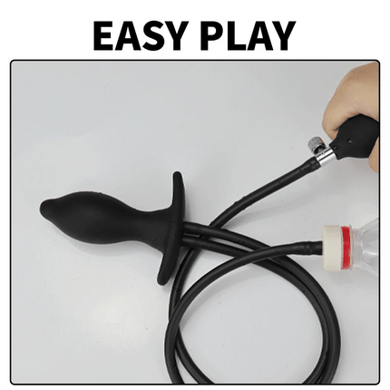 Anal Dilator Water Spray Butt Plug 3 IN 1 Inflatable Anal Plug Prostate Massager Sex Toys for Women Men Enema Cleaner