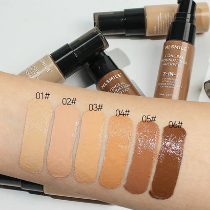 Matte Liquid Foundation Oil Control Pre-makeup Concealer Bb Cream Natural Long-lasting Face Base Foundation Professional Makeup