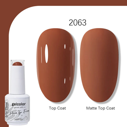 Arte Clavo TPO FREE HEMA FREE Gel Nail Polish UV Multi Use Semi Permanent Soak Off Autumn Winter Nail Art Hybrid Varnish 15ml