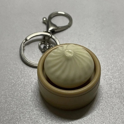 Mini Steamed Bun Stress Relief Soft and Slow Rebound Kneading Kneading Decompression Bun Clicker Keychain Decompression Keyring