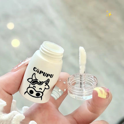 Natural Milk Flavor Moisturizing Lip Balm Cream Transparent Jelly Lipstick Lips Plumper Autumn and Winter Lips Care Serum Primer