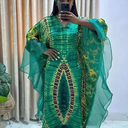 African Women Dresses Traditional African Clothing Ankara Clothing Middle Eastern Vintage Robe Tunic Muslim Kaftan Maxi Dress