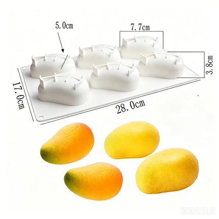 Silicone Mold Pastry 3D Cake Design Mini Cupcake Mousse Muffin Heart Bubble Square Baking Mold