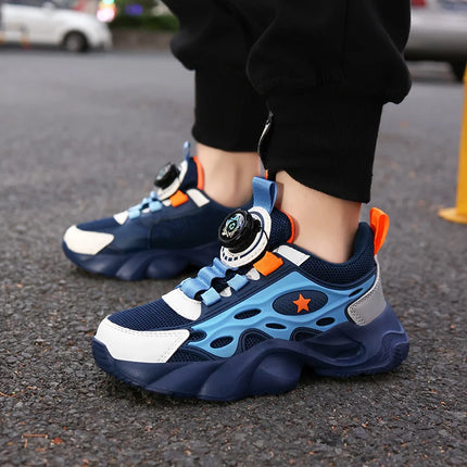 Childrens Sports Shoes Comfortable Elastic Shock-absorbing New Campus Retro Mesh Training Shoes Daily Breathable Casual Shoes