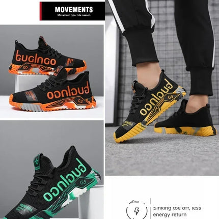 Runing Sport Fashion High Top Sneakers Zapatillas De Deporte 2024 Men Casual Mesh Shoes Light Soft Breathable Vulcanize Shoes
