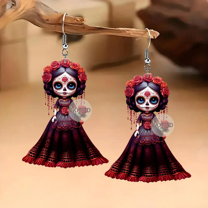 Kiss Jewelry Punk Sword Gothic Kinitial Piercing Earrings for Woman Men Gothic Crystal Ear Jacket Stud Earrings Jewelry