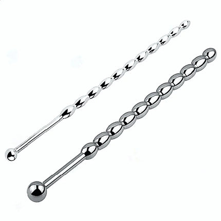 Male Stainless Steel Urethral Plug Urethral Dil Sounding Penis Plug Urethra Beaded Insert Rods Penis Plug Medical Themed Toys