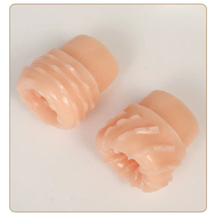 Crystal Clear TPE Male Masturbation Cup Realistic Vagina Soft Pussy Pocket Sex Toys Male Penis Endurance Trainer Adult Supplies