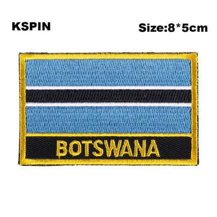 Dominican Rep. Flag Embroidery Patches Iron on Saw on Transfer patches Sewing Applications for Clothes in Home&Garden