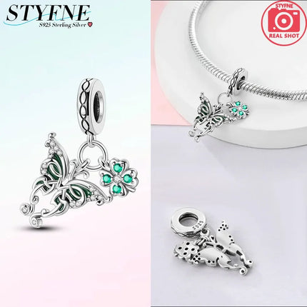 925 Sterling Silver Egyptian Pyramid Mummy Pharaoh Charms Beads Pendant Fit Original Bracelets DIY Jewelry Fine Gift