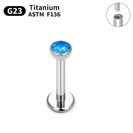 1/5/10pcs G23 Titanium Piercings Labret Stud Lip Nose piercing kit Eyebrow C rod Body Jewelry ASTM-F136 Cartilage Earring
