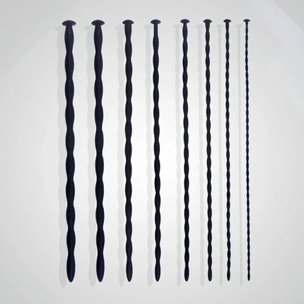 8 Sizes Safe Soft Silicone Urethral Penis Stimulant Dilator Urethral Rod Catheter Sex Toys Horse Eye Stick For Male BDSM Plug