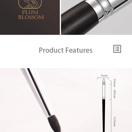 CHICHODO High-end Makeup Brush Crease Brush Eyeshadow brush Pointed Detail Brush Goat hair -CHJ232
