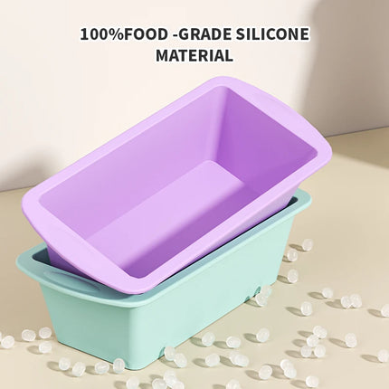 Silicone Baking Molds NonStick Rectangle Cake Pans Mini Loaf Pan Easy Release Bread Toast Mould Kitchen Accessories Pastry Tool