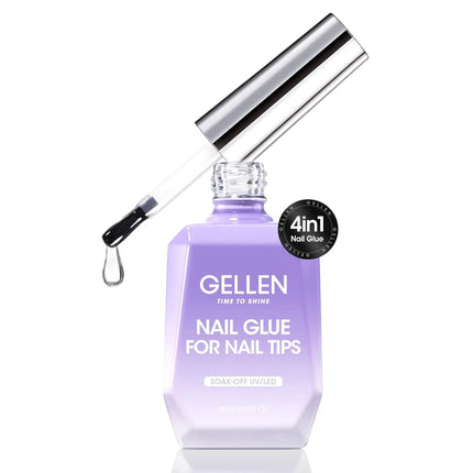 GELLEN Nail Polish Set 18ml 4PCS Kit Base Coat Top Gel Cuticle Softener Oil Salon Quality Manicure Pedicure Valentines Gift