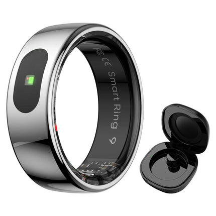 R08 Smart Ring Men Women Touch Control Function IP68 5ATM Waterproof Step Count Multi Sport Health Monitor Heart Rate Smart Ring