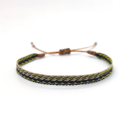 KKBEAD Colombia Bracelet Cloth Fabric Bracelets for Women Men Handwoven Braided Wristband Gift Wholesale Boho Friendship Jewelry