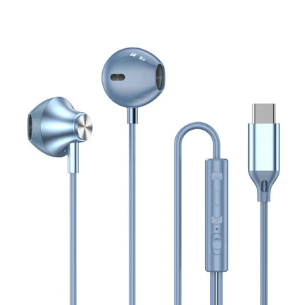 For iPhone Wired Headphones In Ear Earphones HiFi Surround Sound USB Type C 3.5mm Earplugs For Apple 17 Pro Max 16 15 Puls iPad