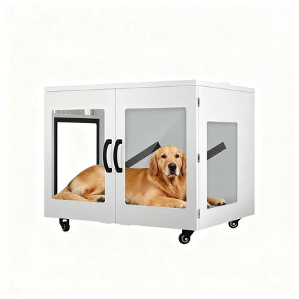 Large Pet Dryer Box, Smart Temp Control & Low Noise, Grooming Blower for Dogs & Cats Up to 120lbs, 410L, Custom