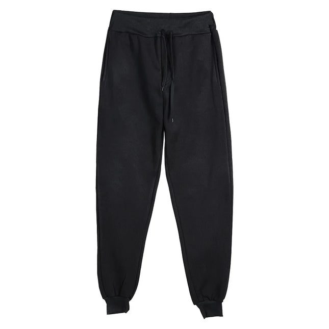 Mens Casual Pants Autumn Winter Fleece Sweatpants Men Joggers Elastic Waist Sport Casual Trousers Baggy Fitness Gym Clothing