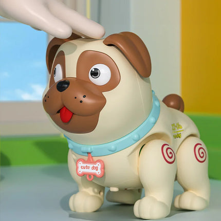 Fun Farting Puppy Electronic Pets Simulation Dog with Light Music Spray Cartoon Pekingese Animals Kid Birthday Toy Gift
