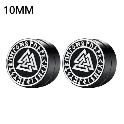 1Pairs Crystal Strong Magnetic Ear Stud Clip Earrings for Men and Women Punk Round Zircon Magnet Earrings Non Piercing Jewelry
