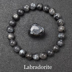 16 Labradorite / 19cm-7.5inch / 8mm beads