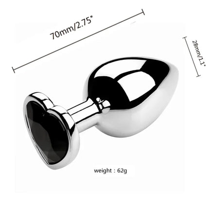 S/M/L Anal Plug Metal Adult Sex Toys For Women Men Crystal Erotic Bullet Butt Plug Stimulator Prostate Massager Intimate Goods