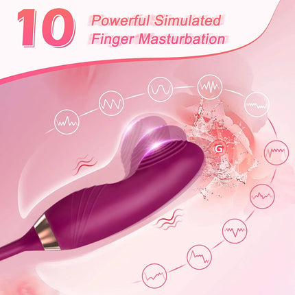 Clitoris Sucker Vibrator for Women Nipples Clit Stimulator Finger Wiggle G-Spot Vibrator Female Masturbator Sex Toy for Women 18