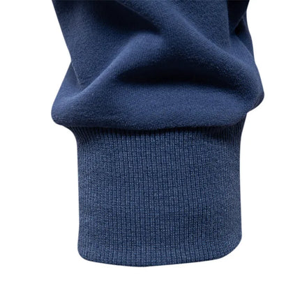 2025 New Arrival Long-Sleeve Polo-Collar Sweatshirt for Men, High-Quality Patchwork Casual Top