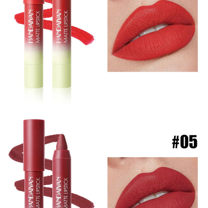 8 Colors Matte Lipstick Long Lasting Waterproof Hydrating Lip Liner Non Sticky Lightweight Velvet Lipliner Moisturizing Cosmetic