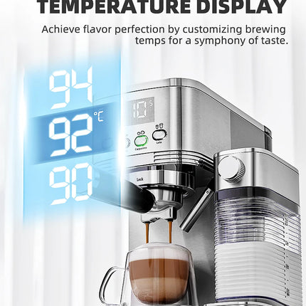 Cafelffe Coffee machine Automatic cafeteria Cappuccino Latte Espresso maker Fully Automatic Milk Froth Stainless Steels 3in1