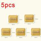 5pcs Yellow- S