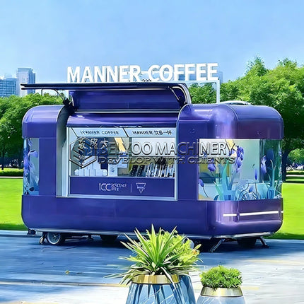 Belyoo Food Truck Hot Selling Efficient Full Kitchen Taco BBQ Pizza Burger Fried Chicken Smoothie Mobile Coffee Kiosk