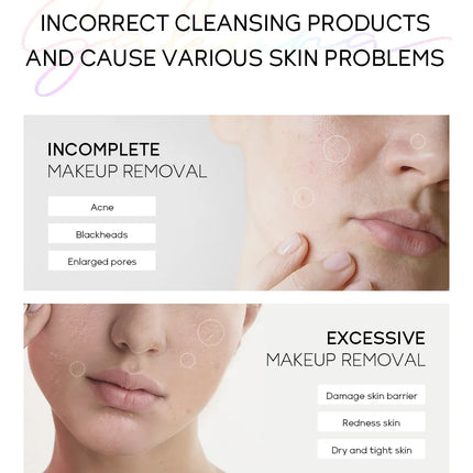 LAIKOU Japan Sakura Makeup Remover: The Ultimate Sensitive-Skin Solution for Deep Cleansing and Gentle Makeup Removal 100ml